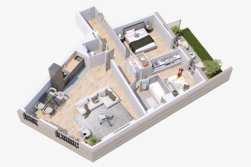 Appartement - 73 m² - 3 pièces