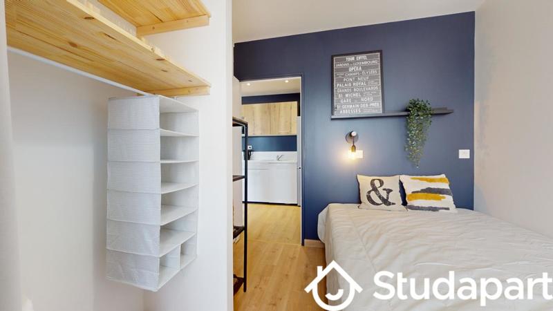 Chambre - 9 m² - 1 pièce