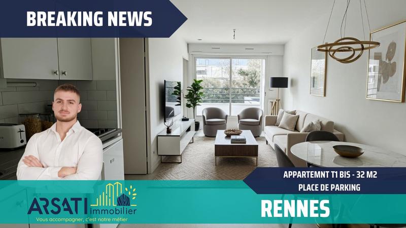 Appartement - 32 m² - 2 pièces