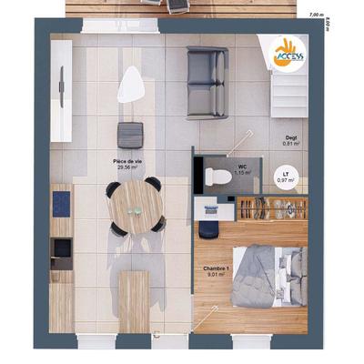 Maison - 81 m² - 6 pièces