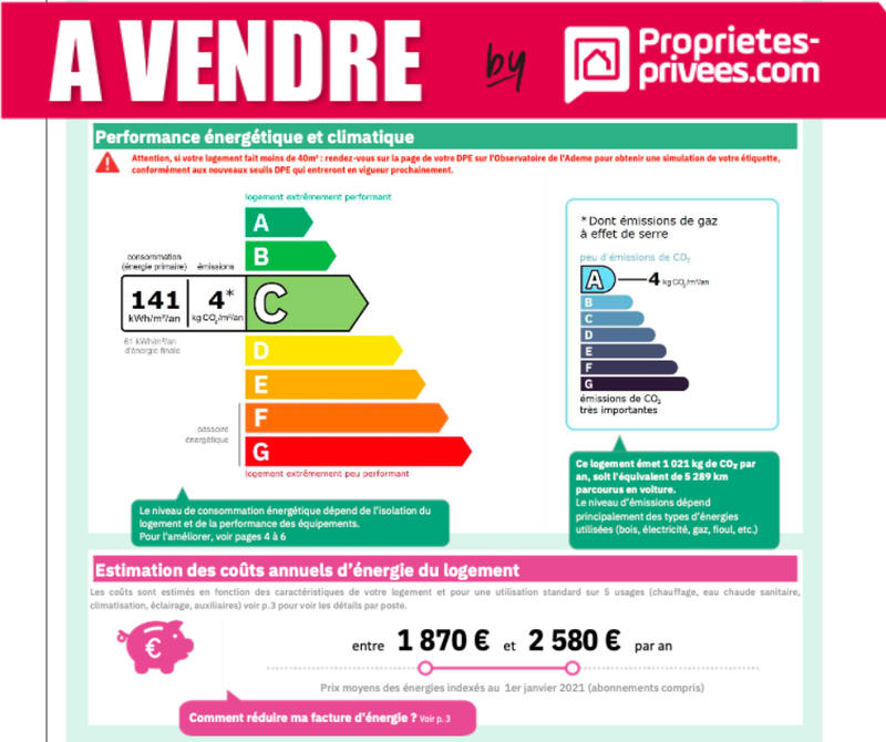 Maison - 230 m² - 8 pièces
