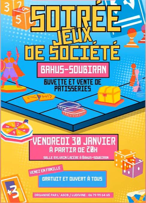Soirée jeux de société