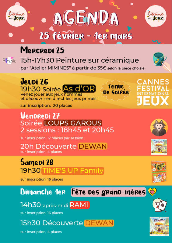 Soirée Time's Up Family à l'écume des jeux