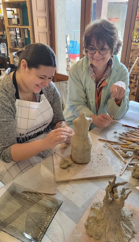 Atelier de modelage d'argile parents/enfants