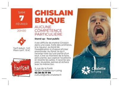 Stand up Ghislain Blique