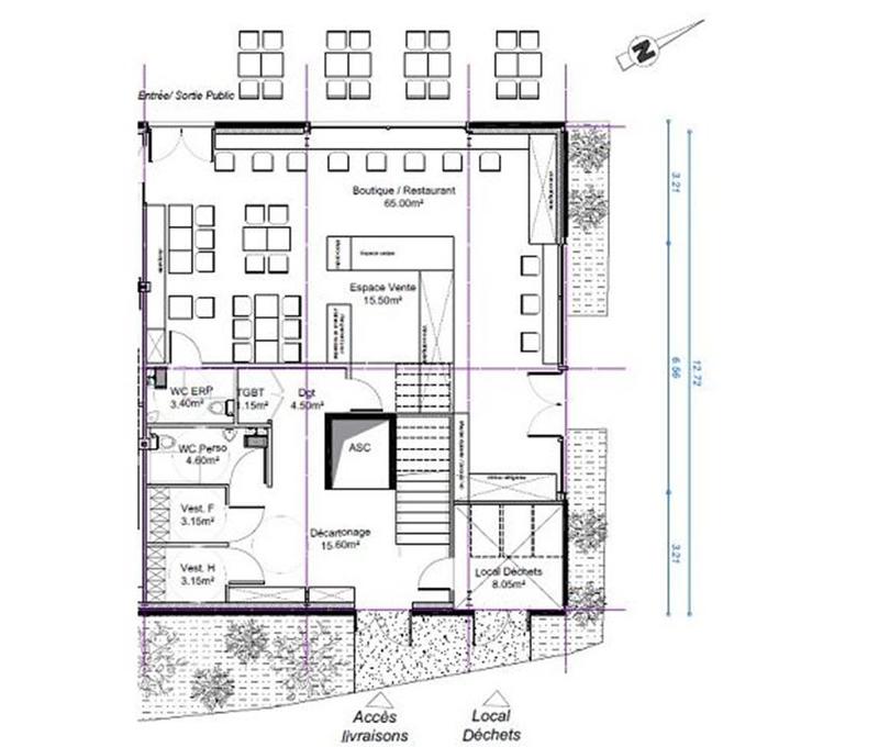 Local commercial - 250 m² - 15 pièces