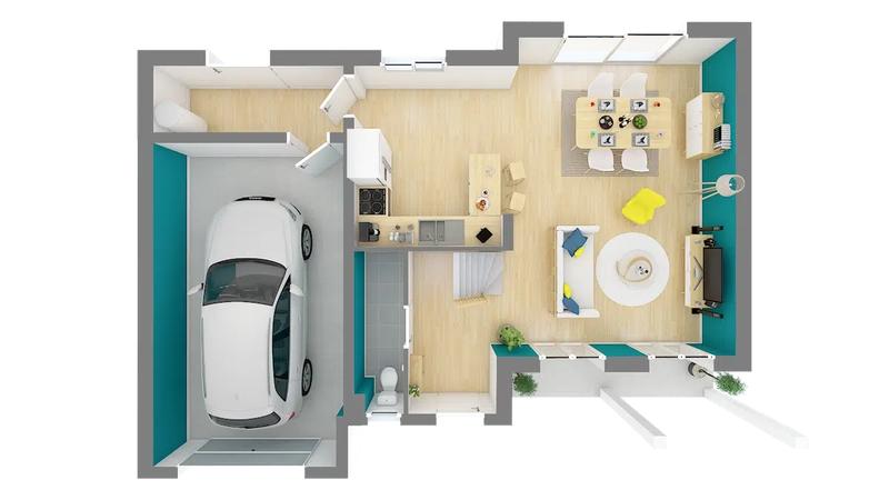 Maison - 82 m² - 4 pièces