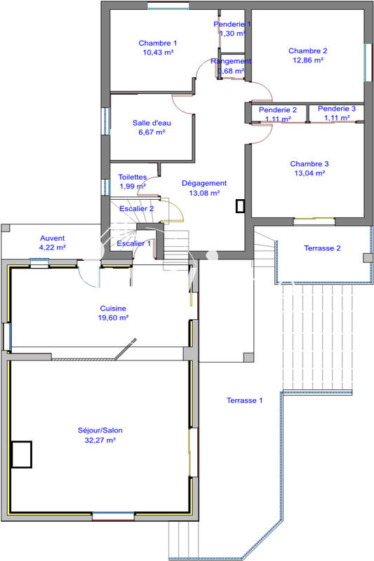 Maison - 140 m² - 5 pièces