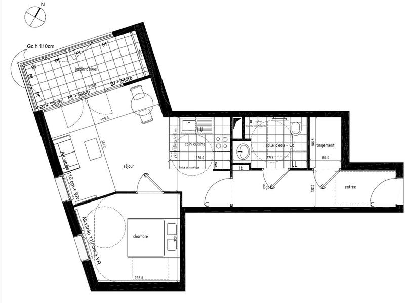 Appartement - 47 m² - 2 pièces
