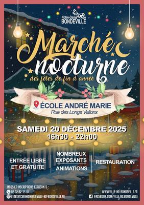 Marché de noël nocturne