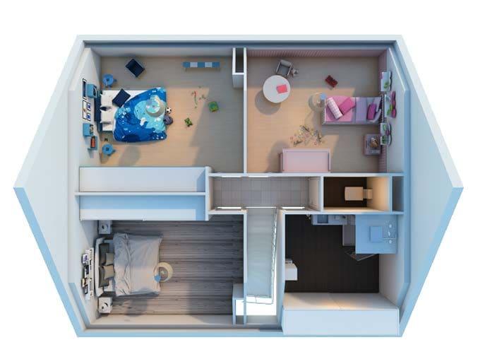 Maison - 80 m² - 5 pièces