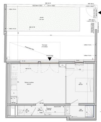 Appartement - 43 m² - 2 pièces