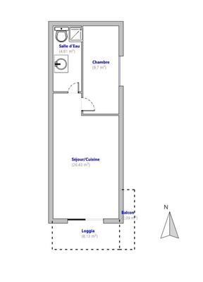 Appartement - 41 m² - 2 pièces