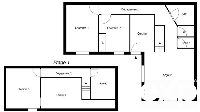 Maison - 80 m² - 5 pièces