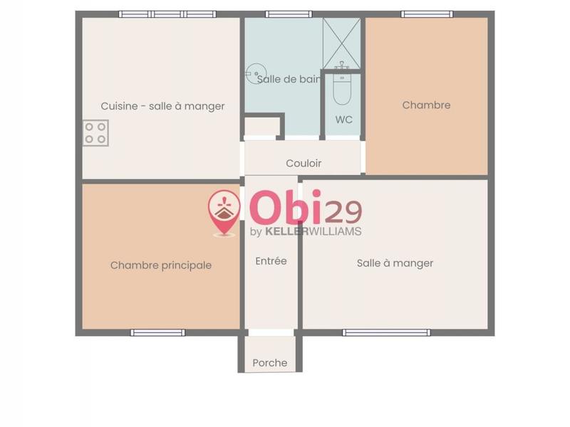 Maison de campagne - 68 m² - 3 pièces