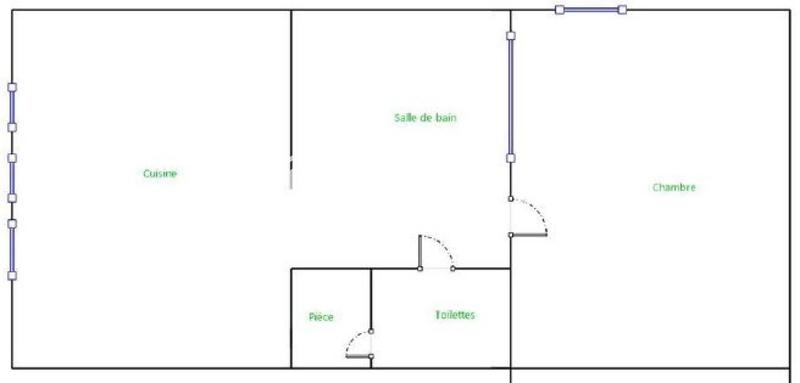 Appartement - 45 m² - 2 pièces