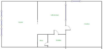 Appartement - 45 m² - 2 pièces