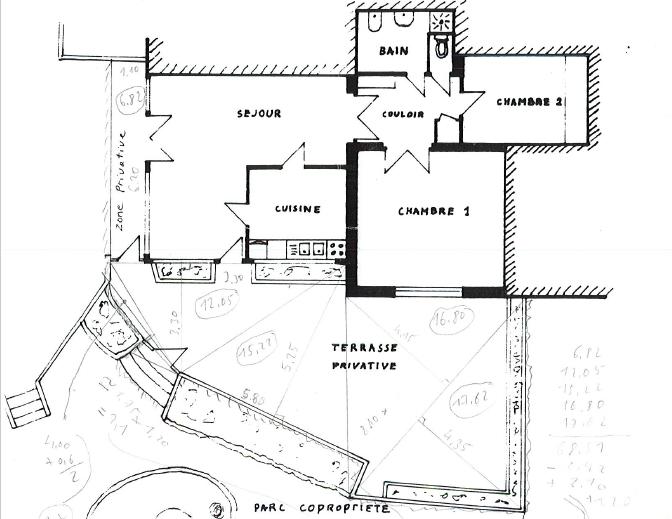 Appartement - 77 m² - 3 pièces