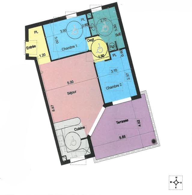 Appartement - 73 m² - 4 pièces