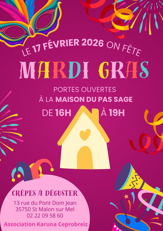 Mardi gras à la Maison du Pas Sage