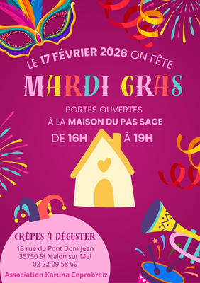 Mardi gras à la Maison du Pas Sage