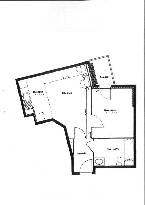 Appartement - 44 m² - 2 pièces