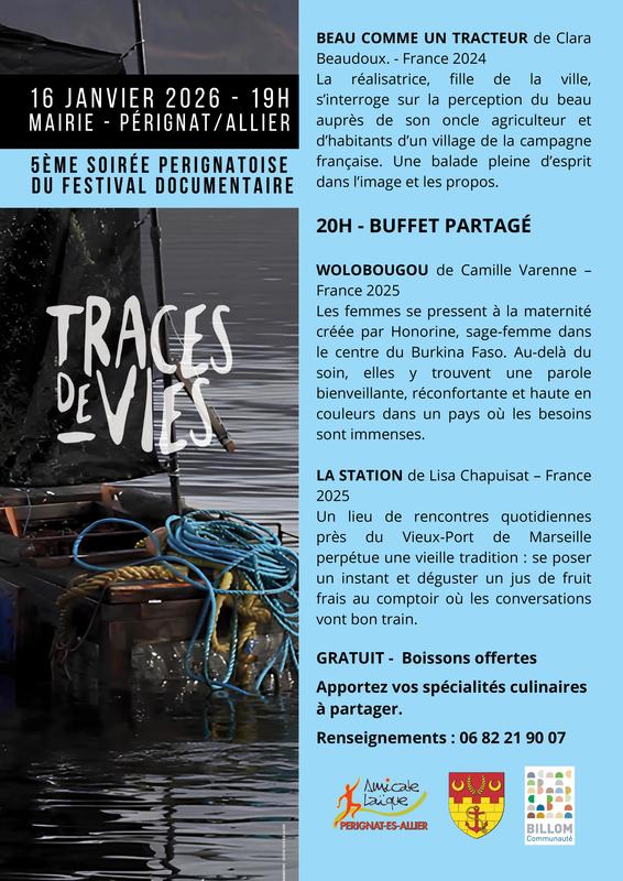 Soirée de projection "Traces de vies"