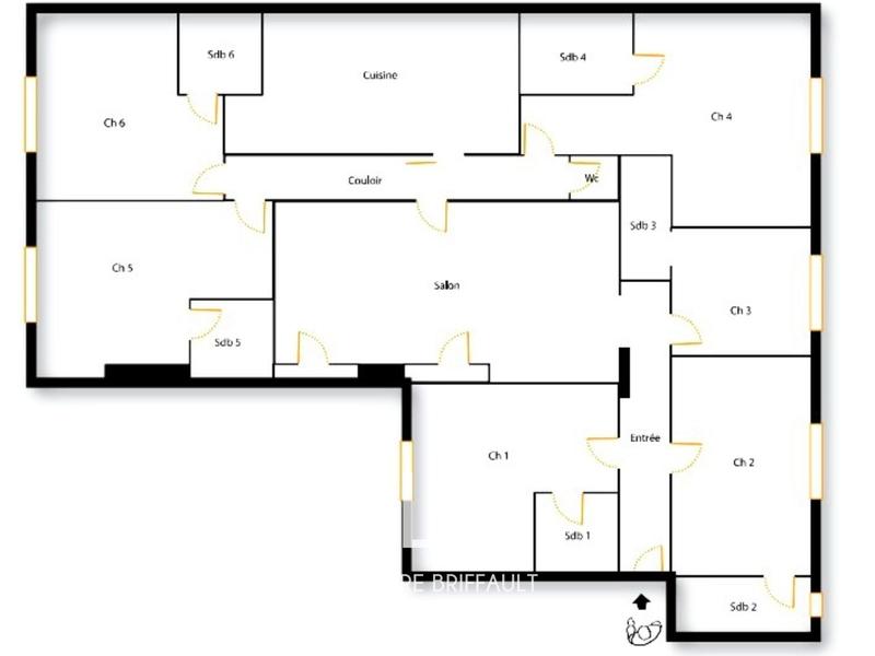 Appartement - 13 m² - 7 pièces