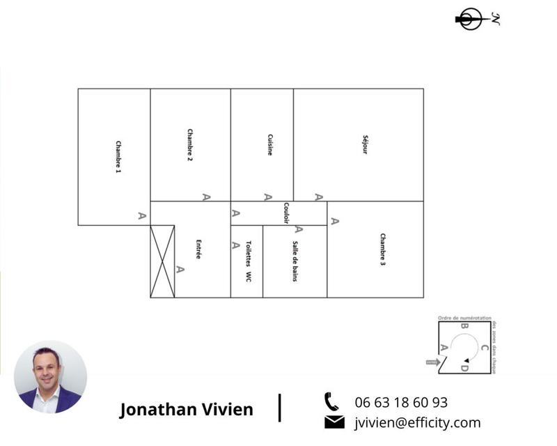 Appartement - 65 m² - 4 pièces
