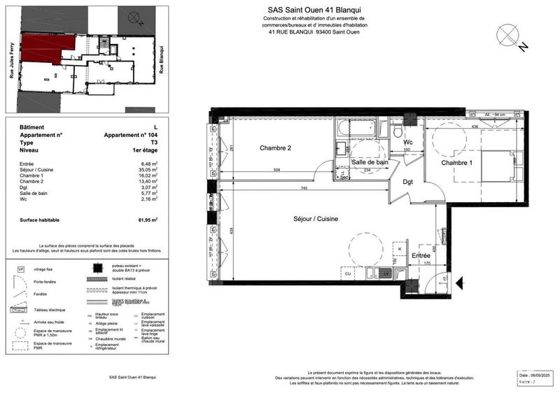 Appartement - 83 m² - 4 pièces