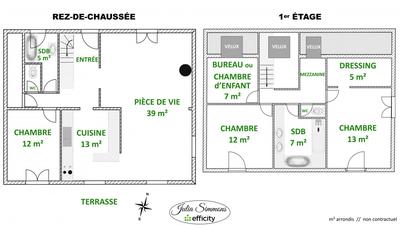 Maison - 130 m² - 6 pièces