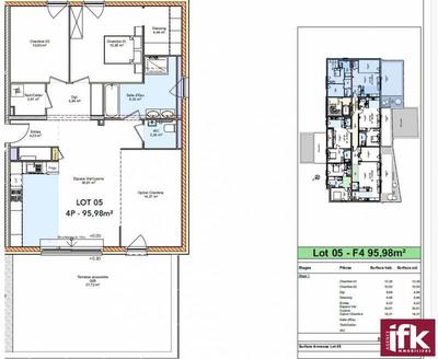 Appartement - 95 m² - 4 pièces