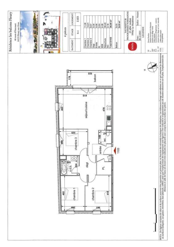 Appartement - 81 m² - 4 pièces