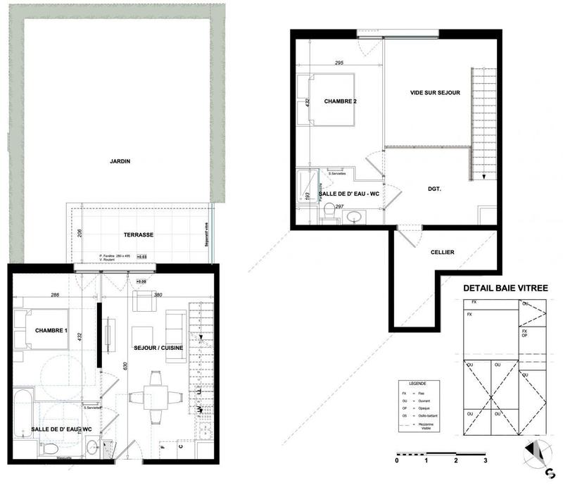 Appartement - 72 m² - 3 pièces