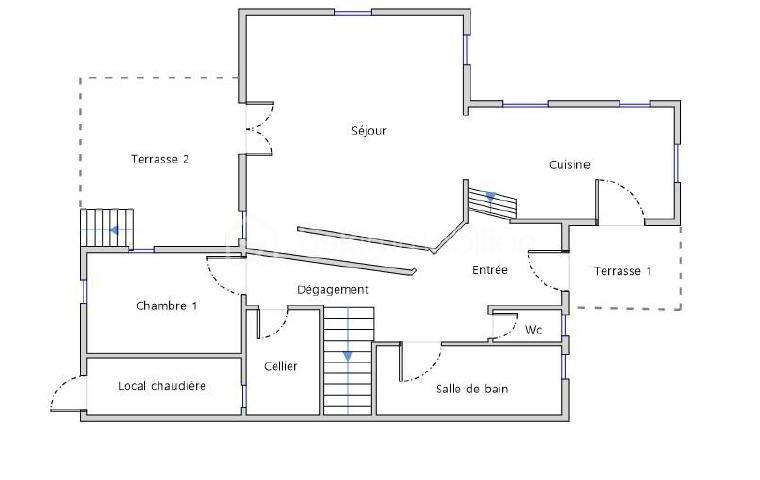 Maison d'architecte - 130 m² - 6 pièces