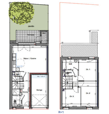Appartement - 80 m² - 4 pièces