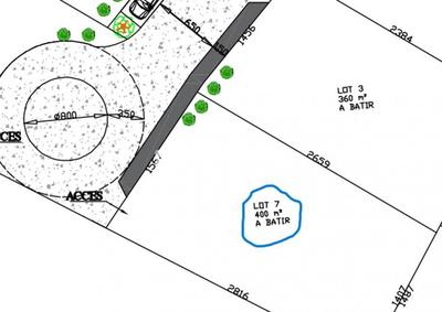 Terrain - 400 m²