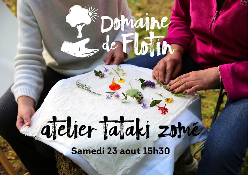 Atelier impression végétale Tataki-Zomé