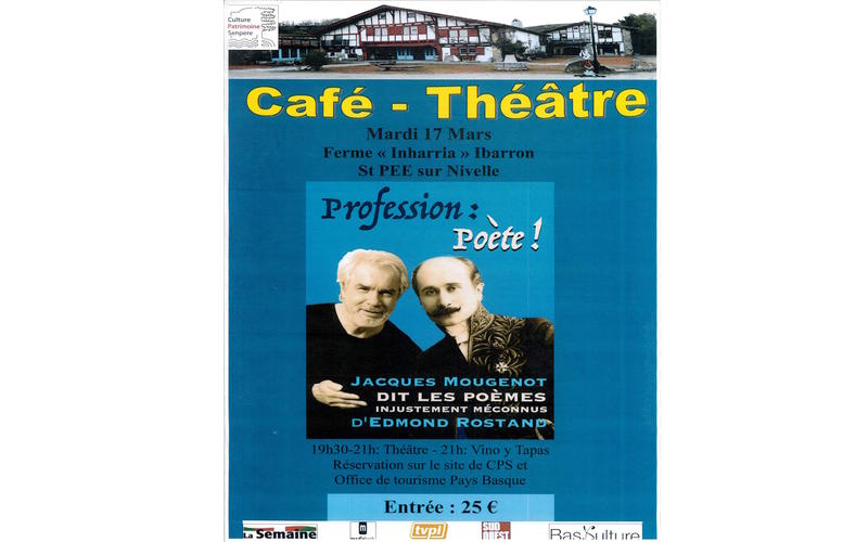 Café-Théâtre avec tapas y vino : Jacques Mougenot dit les poèmes d’Edmond Rostand
