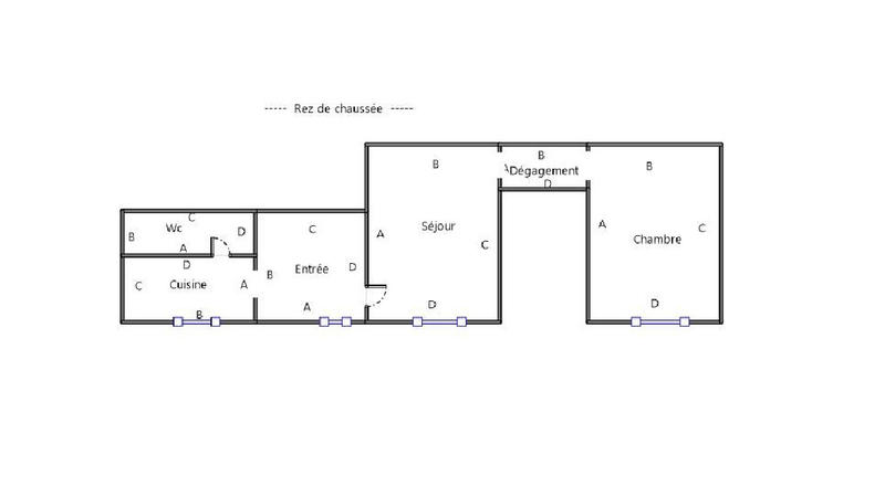 Appartement - 51 m² - 2 pièces