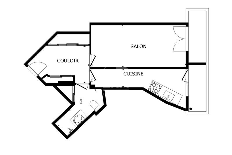 Appartement - 35 m² - 1 pièce