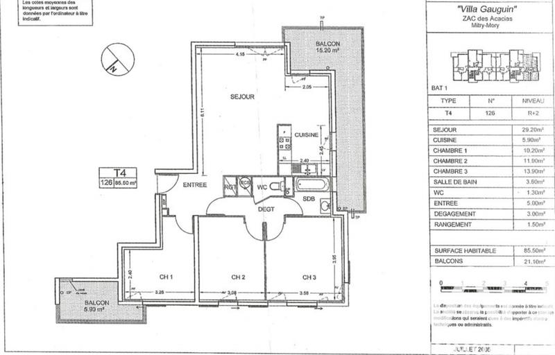 Appartement - 85 m² - 4 pièces