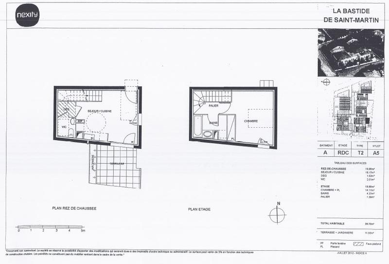 Duplex - 39 m² - 2 pièces