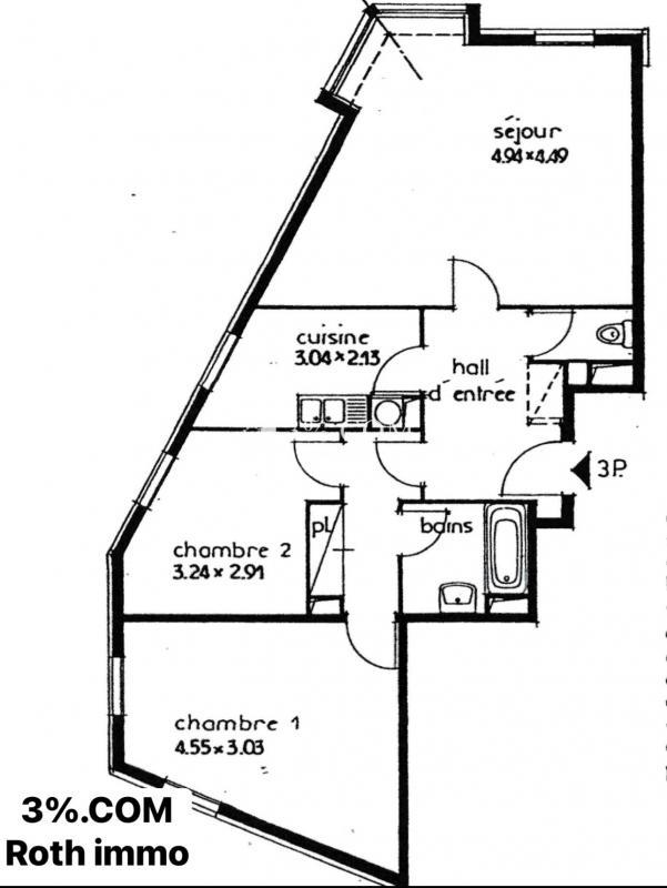 Appartement - 69 m² - 3 pièces