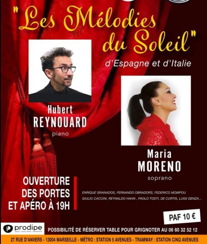 Les « Mélodies du Soleil » avec Maria Moreno et Hubert Reynouard
