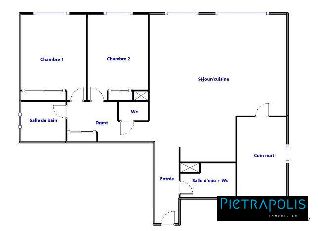 Appartement - 94 m² - 3 pièces