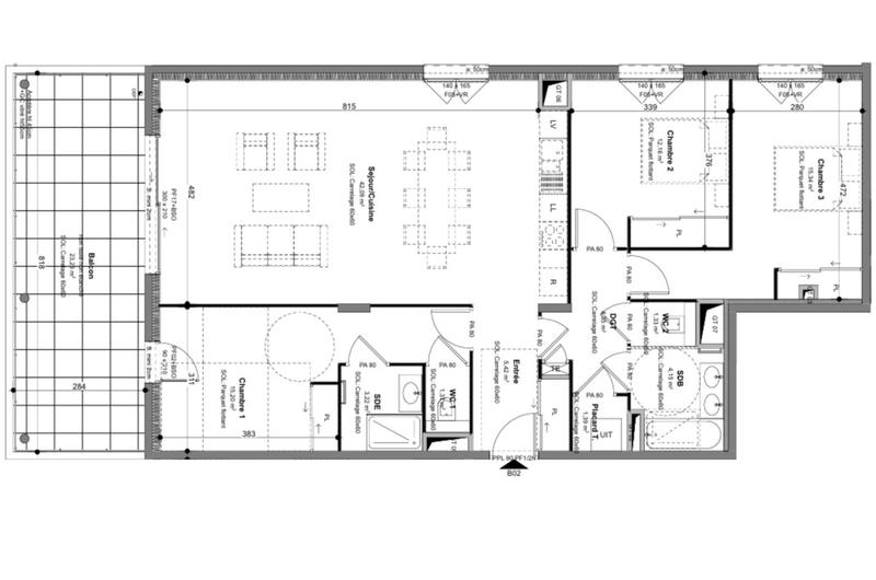 Appartement - 106 m² - 4 pièces