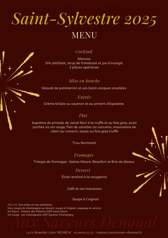 Réveillon Saint-Sylvestre 2025 - Montgermont
