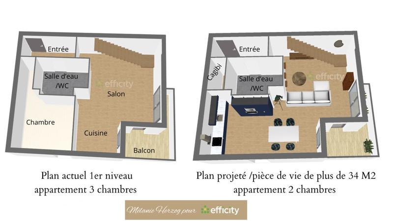 Appartement - 80 m² - 4 pièces