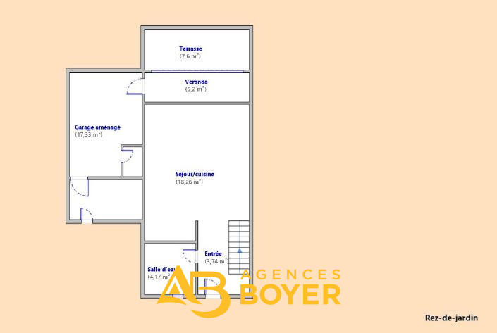 Maison - 72 m² - 3 pièces